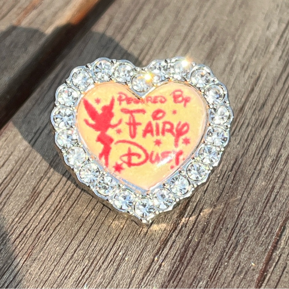 Heart-Shaped Fairy Sneaker Shoelace Rhinestone Charm